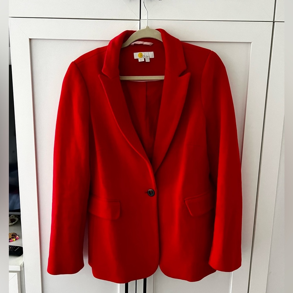 Boden Women's Knit Blazer Red Size 10R